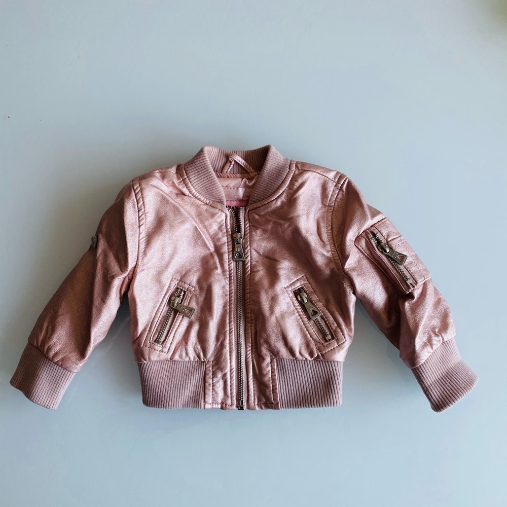 Urban Republic Toddler Girl Pink Biker Jacket
